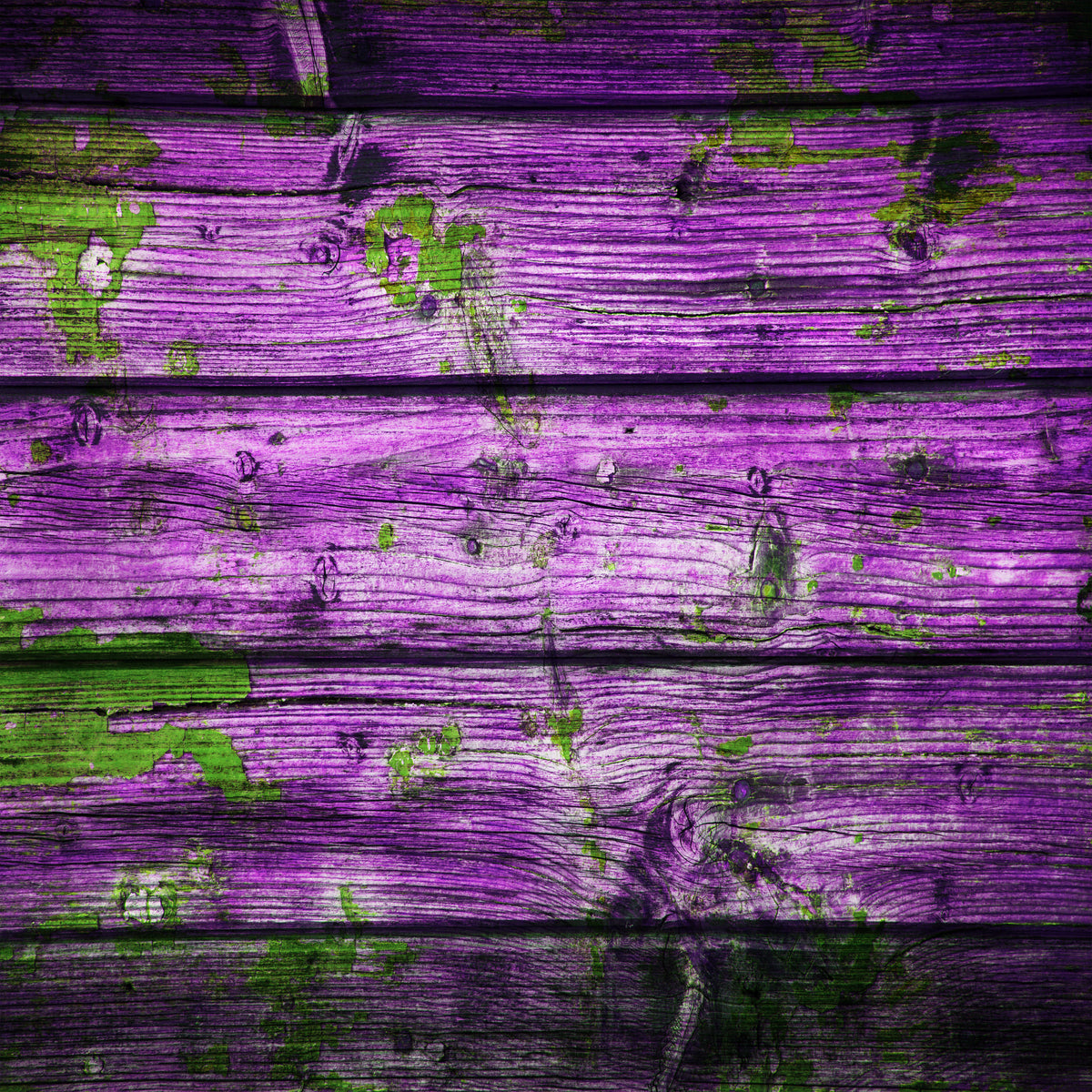 Distressed Wood #3 Purple with Green
