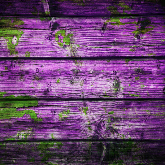 Distressed Wood #3 Purple with Green
