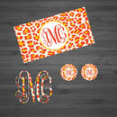 Yellow & Orange Leopard Car Kit